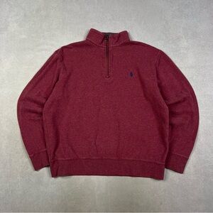Polo Ralph Lauren Maroon Zip-Up Sweater